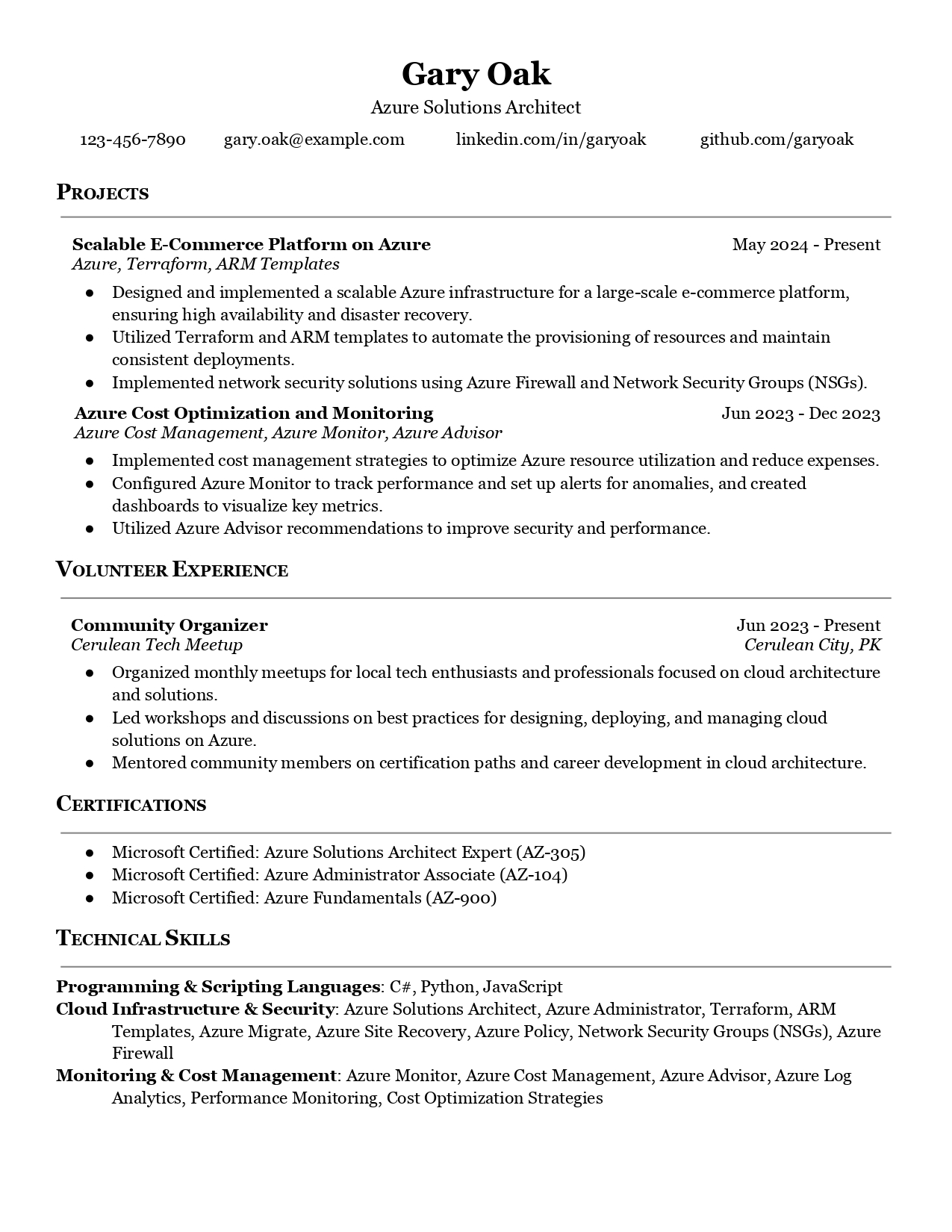 Azure Solutions Architect Hiring Guide